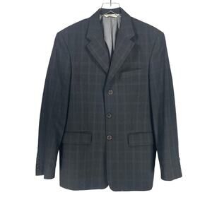 Perry Ellis Three Button Double Vent Suit Jacket Blazer Sport Coat Size 38R